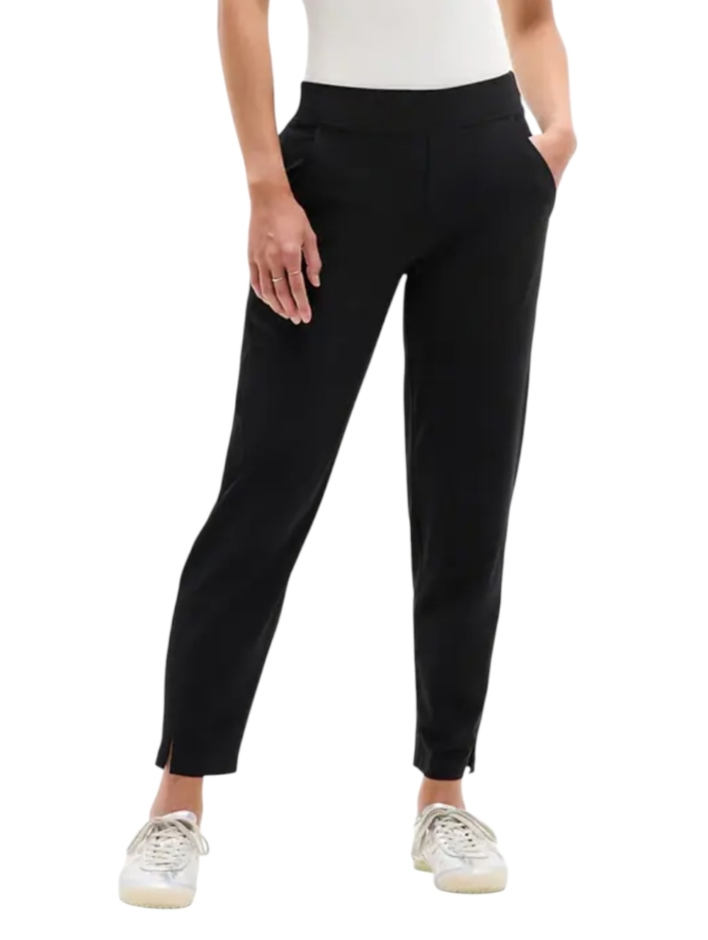 Athleta Brooklyn Mid Rise Ankle Pant Black Women's 8